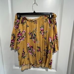 Off Shoulder Floral Top